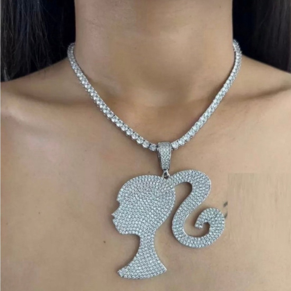 Barbie tennis necklace 16 inch